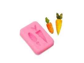 Molde silicona 2 mini zanahorias